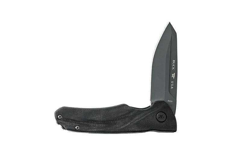 Buck Knives 843 Sprint Ops - Canvas Micarta Black