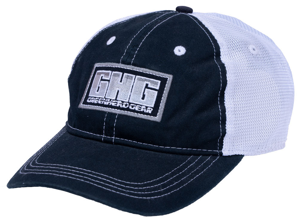 Banded GHG Mesh Back Cap-Black and White