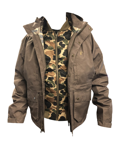 Avery Heritage Hybrid Wader Jacket-Marsh Brown