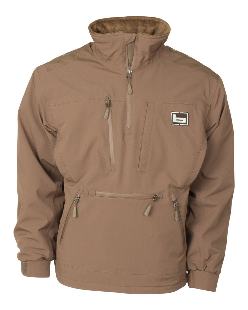 Banded Stretchapeake Pullover-Marsh Brown