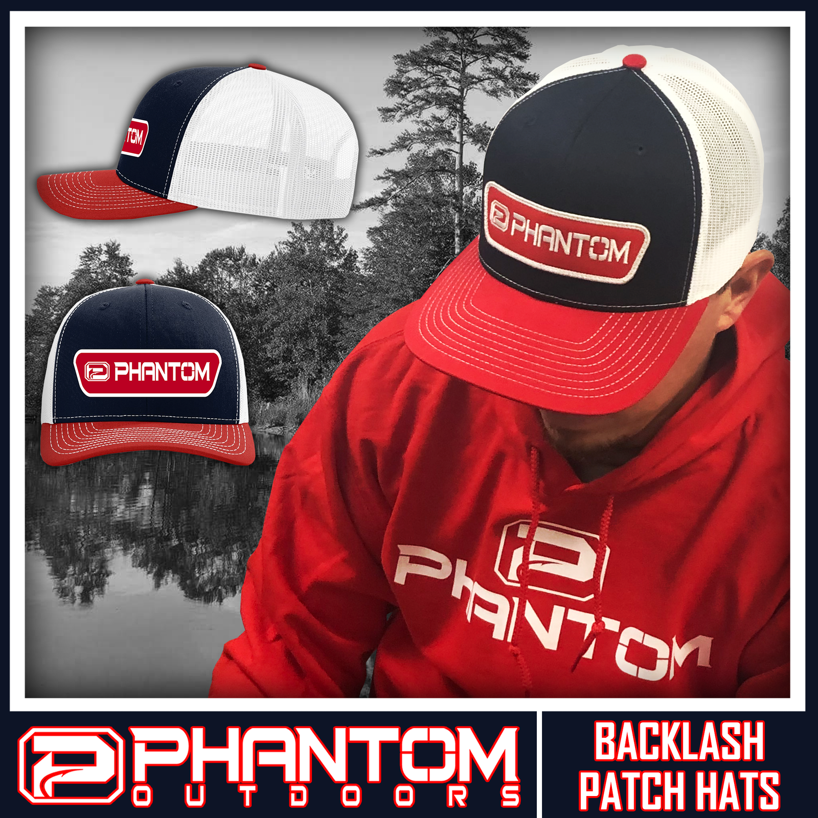 Phantom "Backlash" Patch Hats