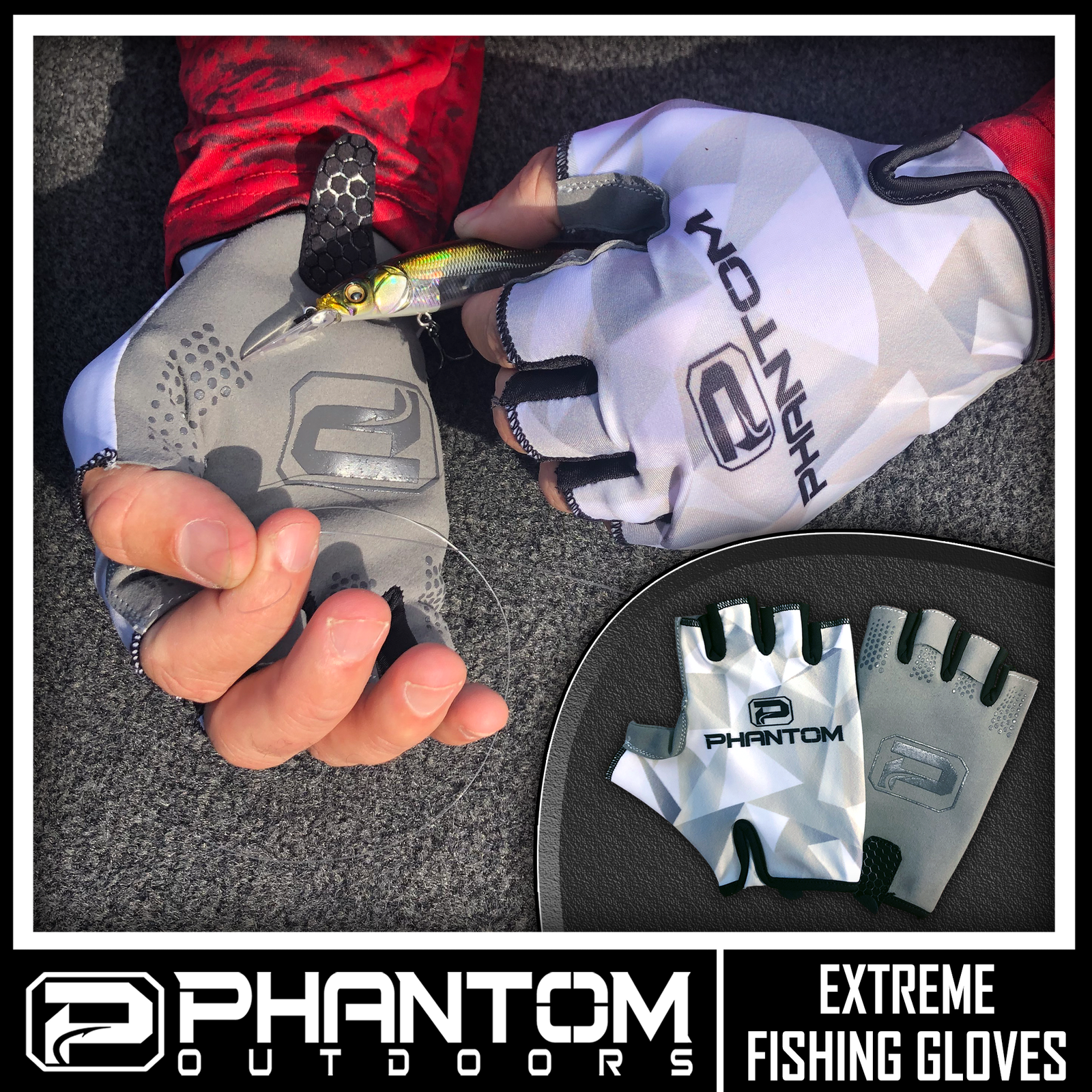 PHANTOM "EXTREME" FISHING GLOVES