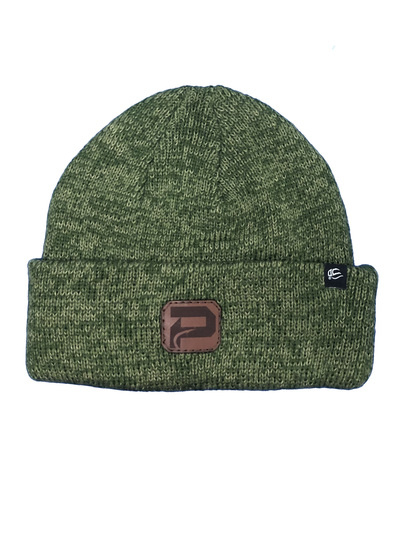 Phantom Outdoors Leather Patch Beanie