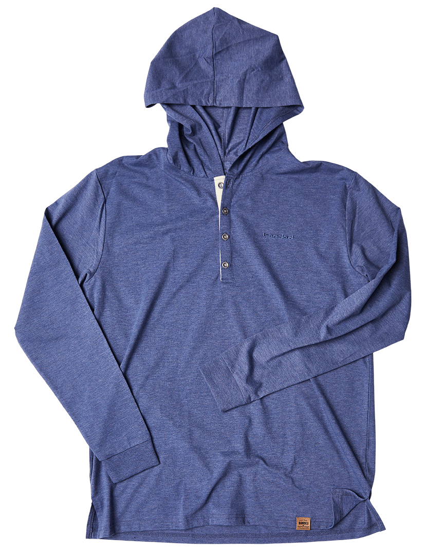 Banded Five Oaks Hooded Henley