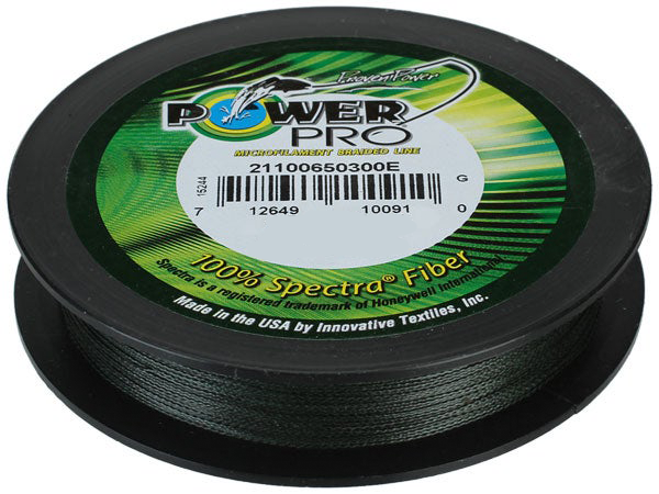 Power Pro Spectra Braided Line 150yd Moss Green