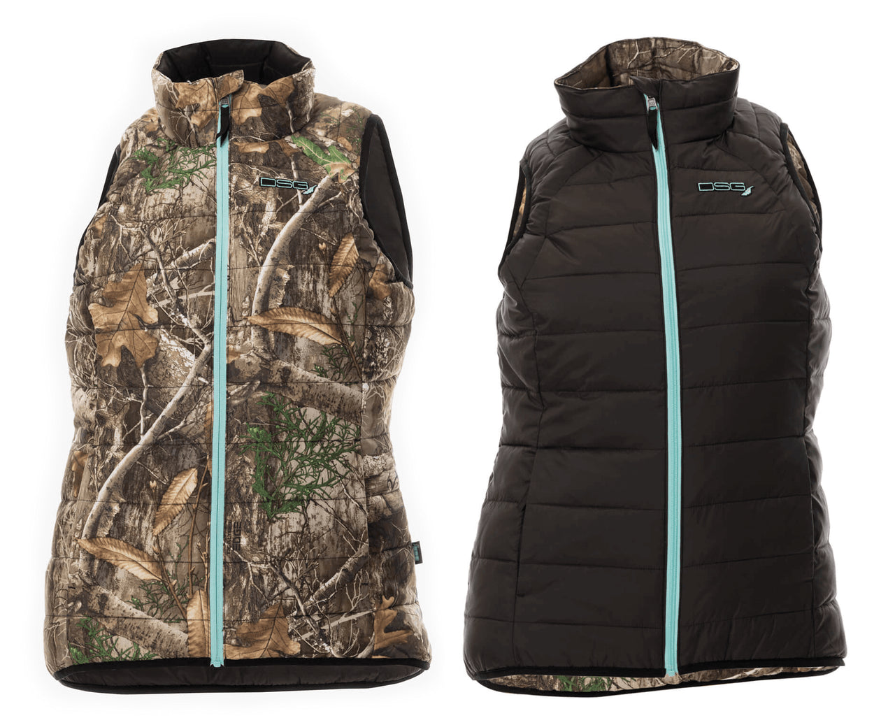DSG Reversible Puffer Vest Realtree Edge/Black