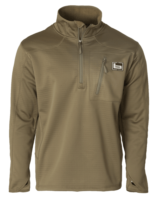 Banded 1/4 Zip Mid-Layer Fleece Pullover