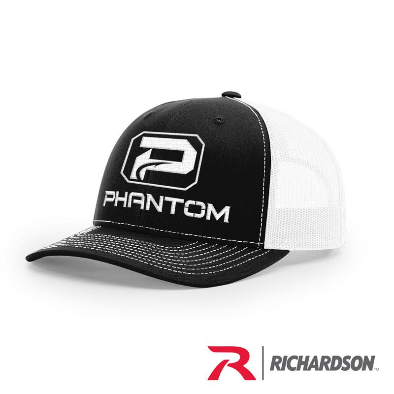 Phantom Richardson White Mesh Structured Trucker Hats