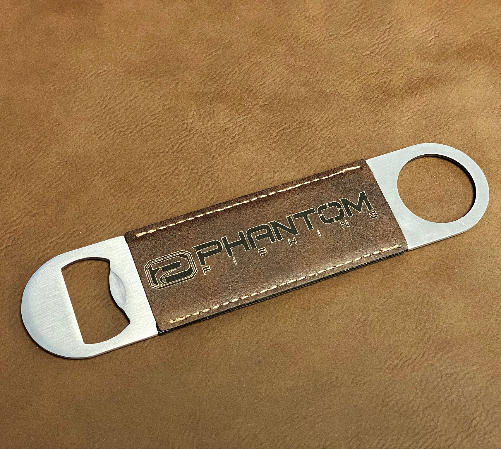 Phantom Outdoors Leather Bottle Opener