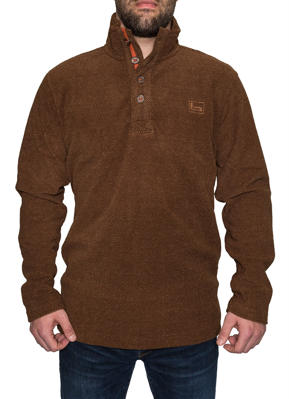 Banded Firepit Fleece Henley