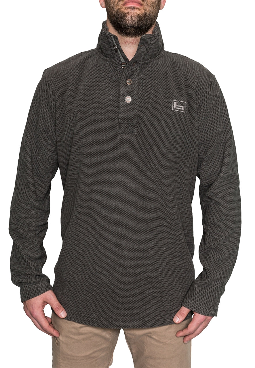 Banded Firepit Fleece Henley