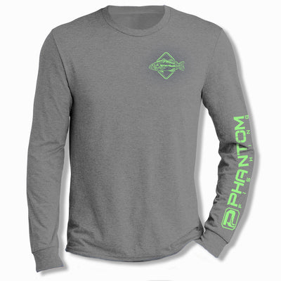 Phantom Largemouth Tri-Blend Long-Sleeve Tees