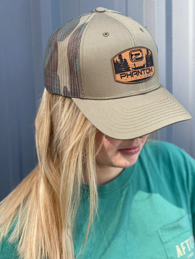 Phantom Outdoors "Santee" Leather Patch Hat