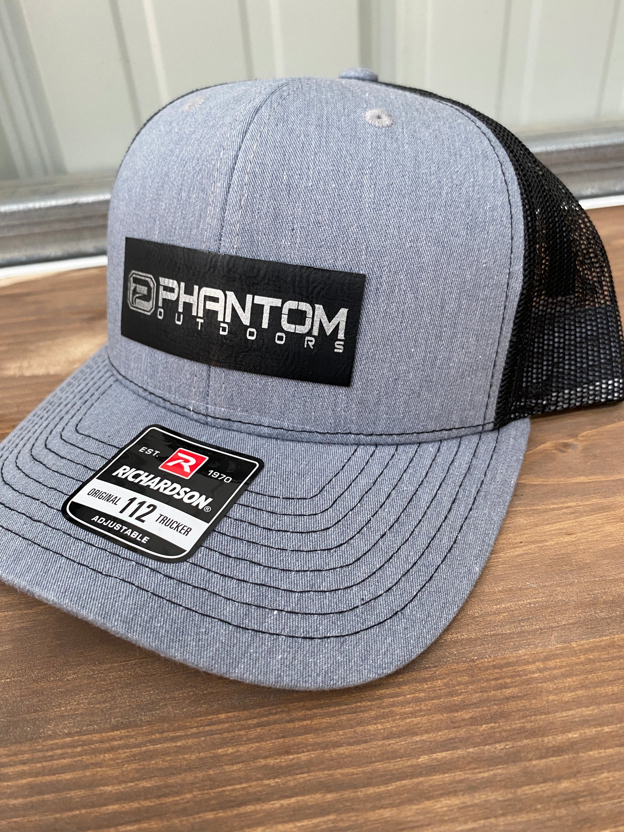 Phantom Outdoors Black Patch Hats