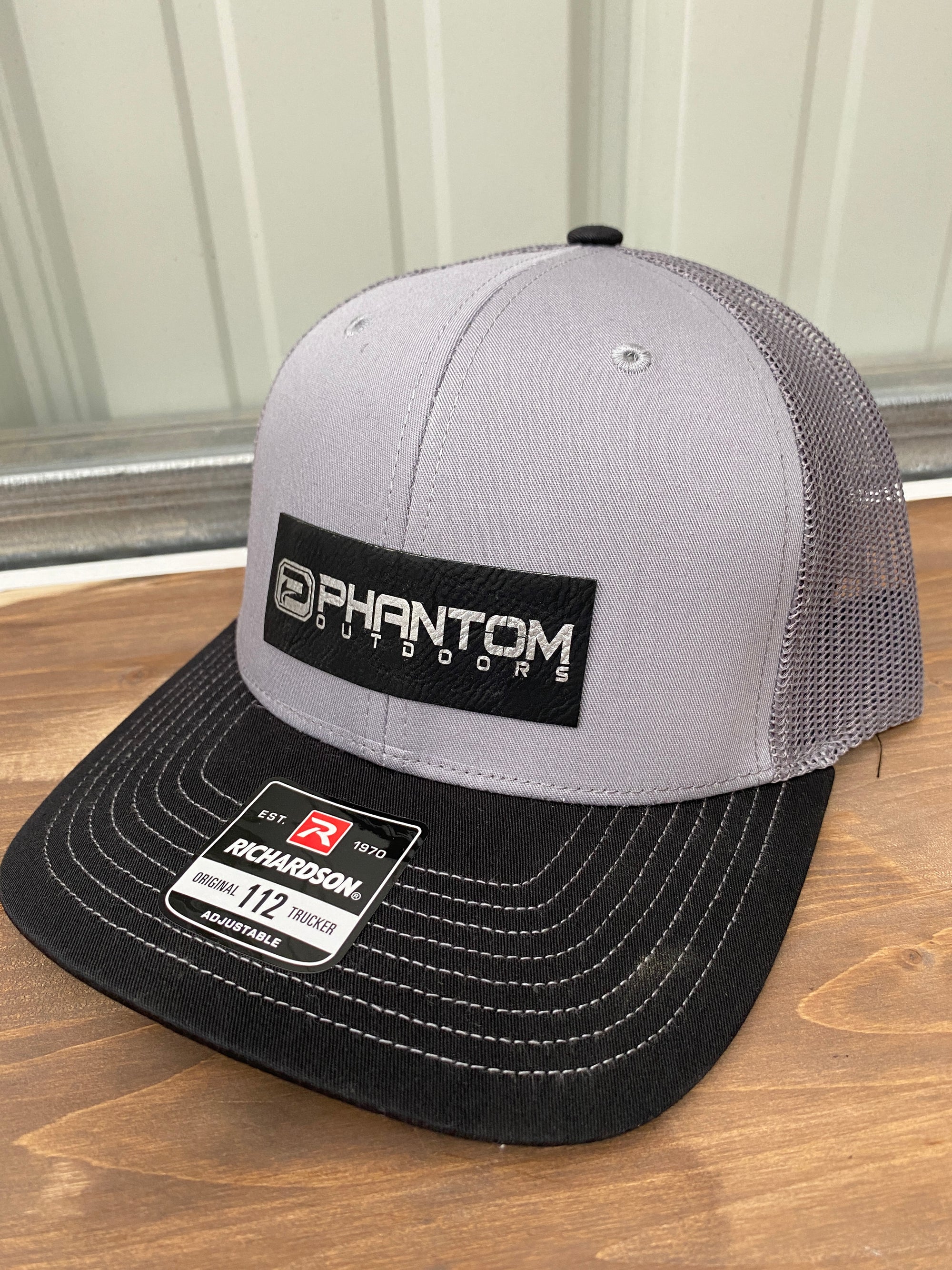 Phantom Outdoors Black Patch Hats