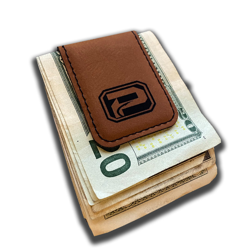 Phantom Outdoors Leather Money Clip