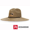 Richardson Leather Patch Straw Hat