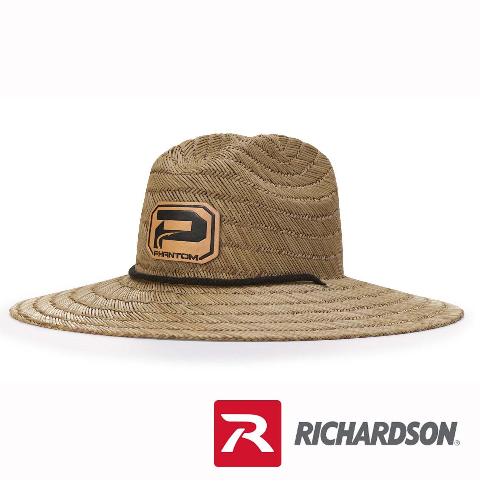 Richardson Leather Patch Straw Hat