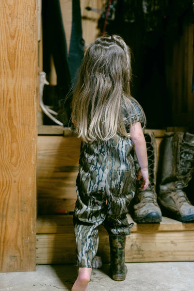 Bow and Arrow Toddler Camo Overalls