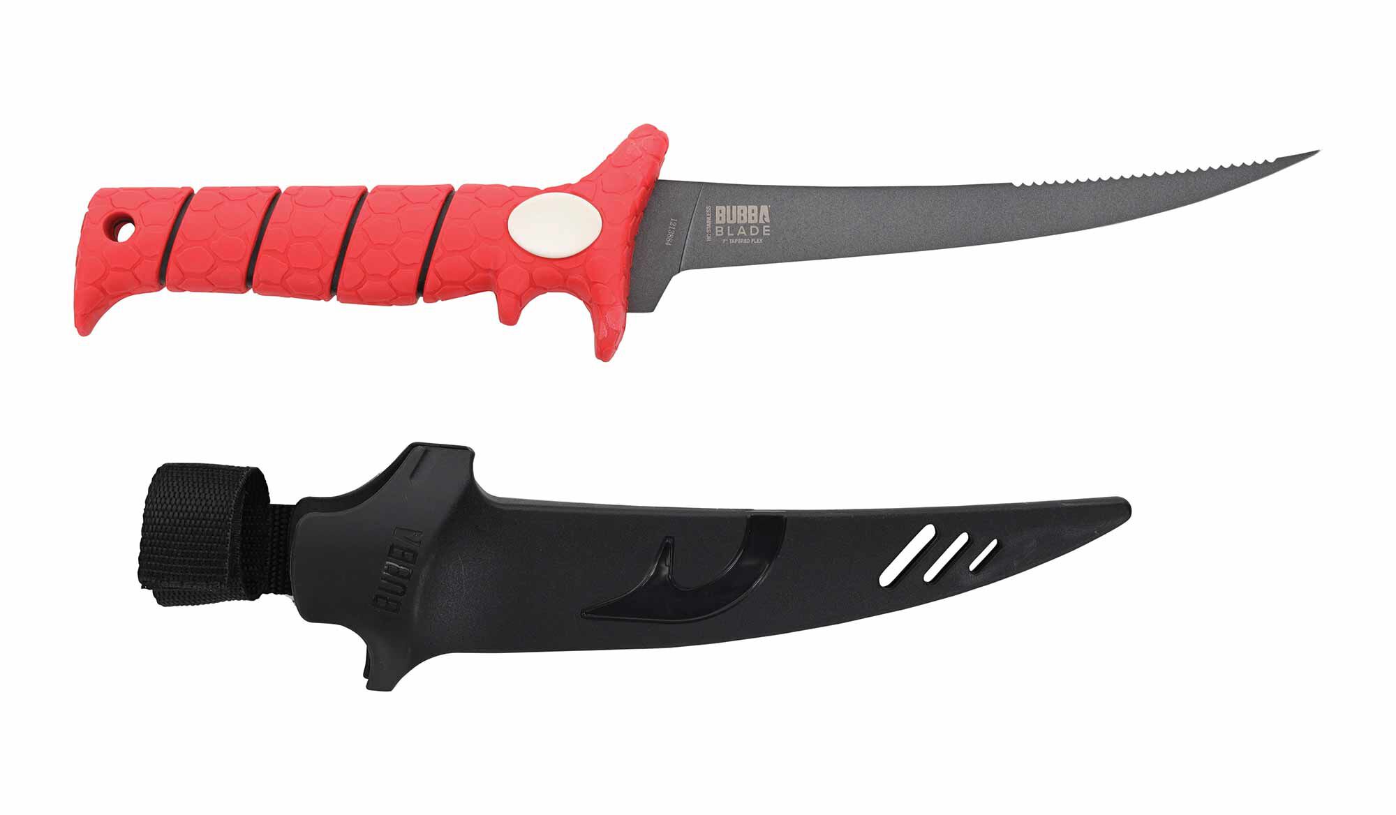 Bubba 7" Tapered Flex Spine Serrated Fillet Knives