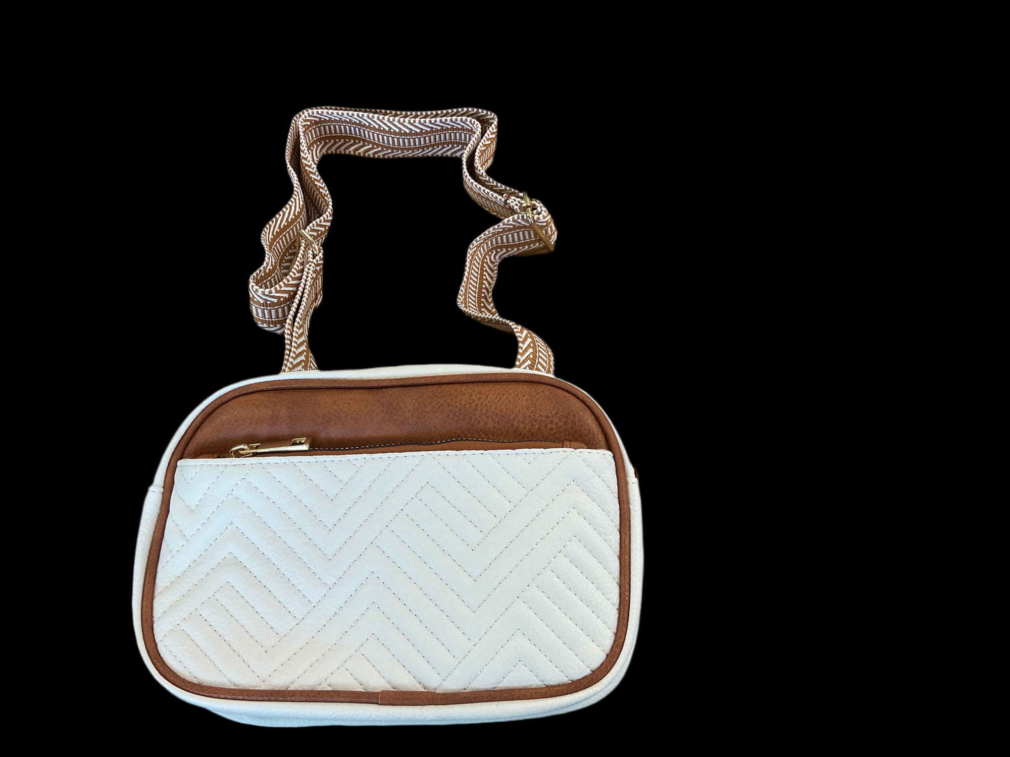 White and Brown crossbody