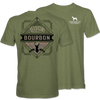Buck Bourbon T-Shirt - Heather Military Green