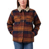 Yarn Dyed Plaid Jacket W/ Sherpa Collar & Lining