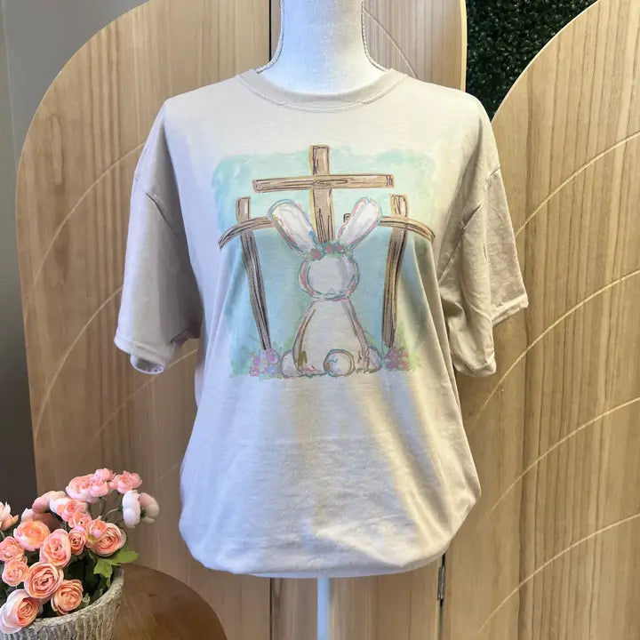 Bunny with Three Crosses Tee