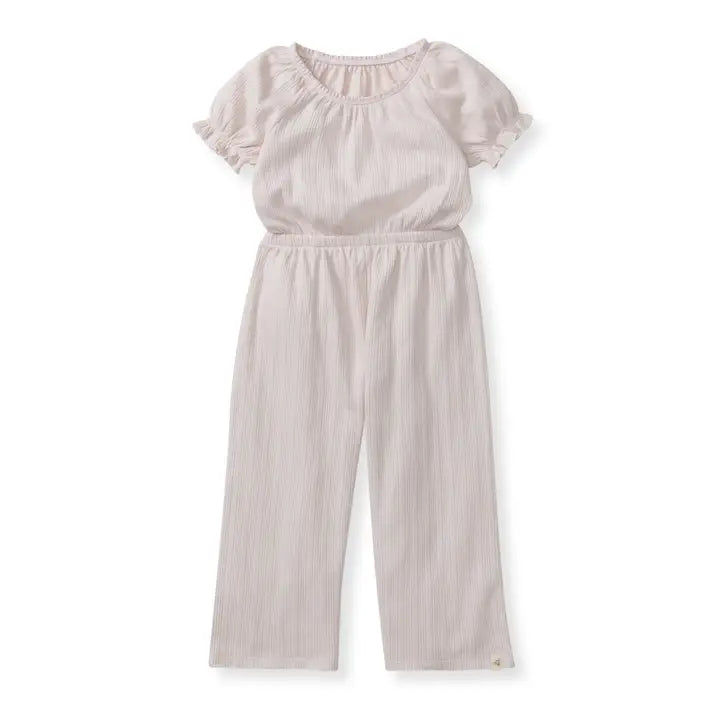 Toddler Pointelle Jumpsuit - Rose Blush Pink