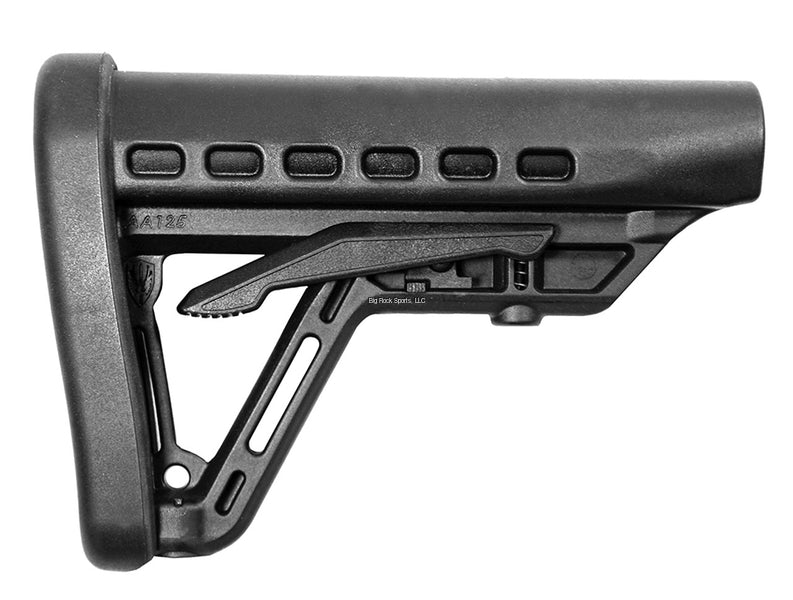 Archangel AA125 Low Profile AR-15 Buttstock, Commercial Tube - Black
