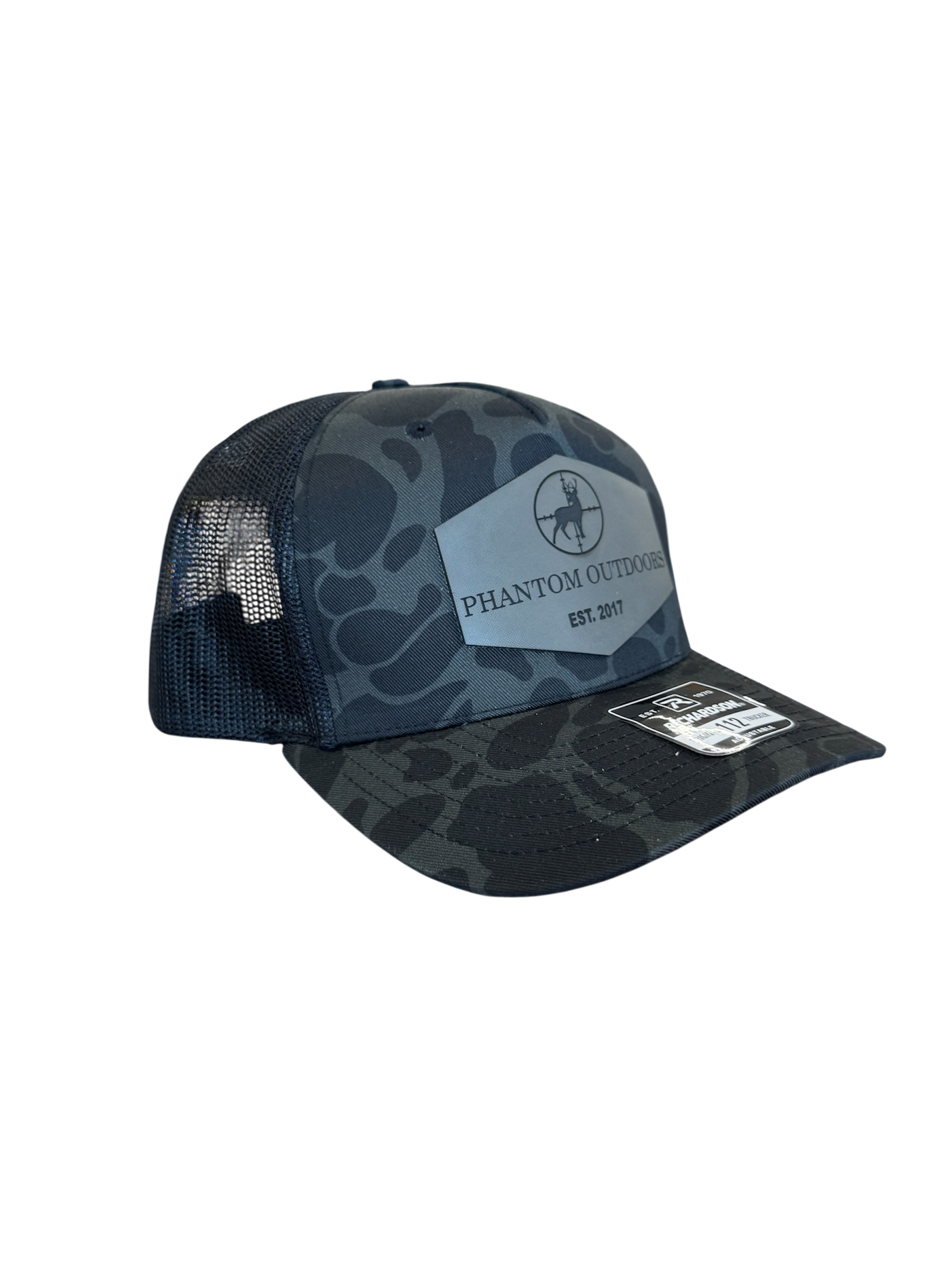 Phantom Stealth Leather Patch Hats