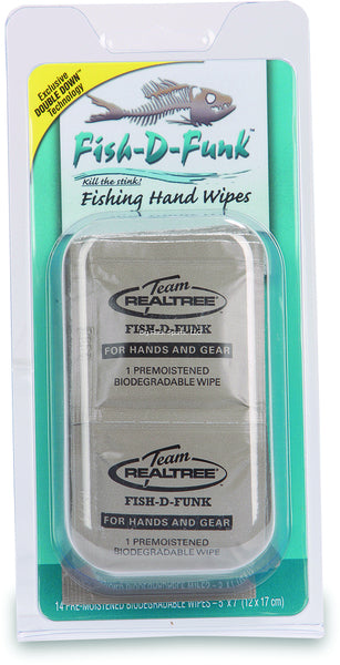 D-Funk Fish Wipes, Individual Fish Stink Removal 5x7"