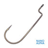 Gamakatsu Worm, Offset Shank, Round Bend Nano Alpha Hooks - 6pk