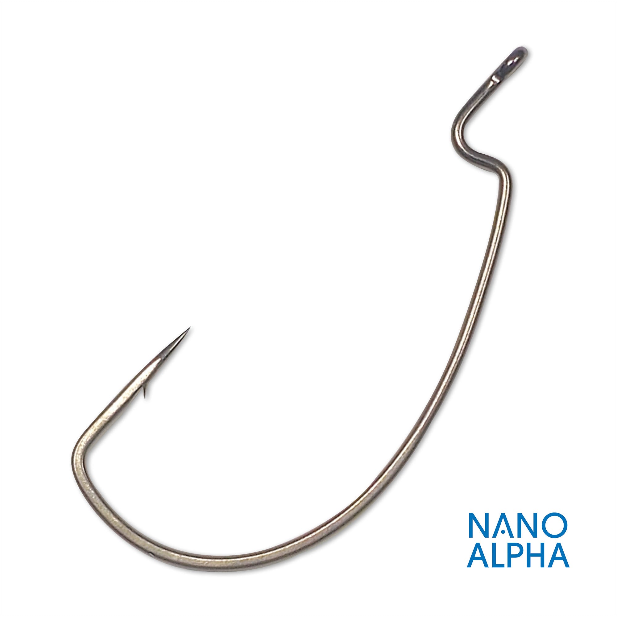 Gamakatsu Worm Offset, Extra Wide Gap Nano Alpha Hooks - 6pk