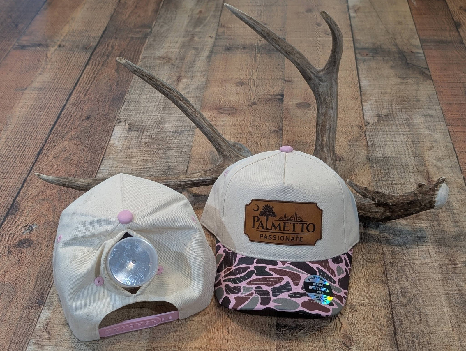 Palmetto Passionate Leather Patch Hat