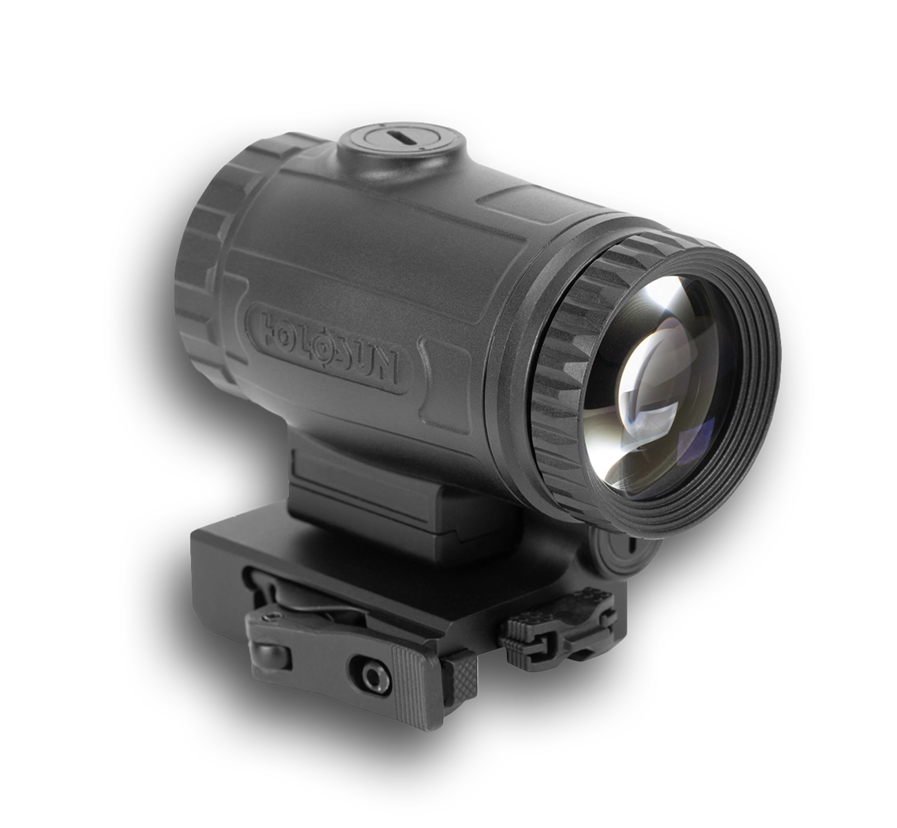 Holosun HM3X-MICRO 3x Ultra-Compact Magnifier, Aluminum Housing, Flip & QD Mount