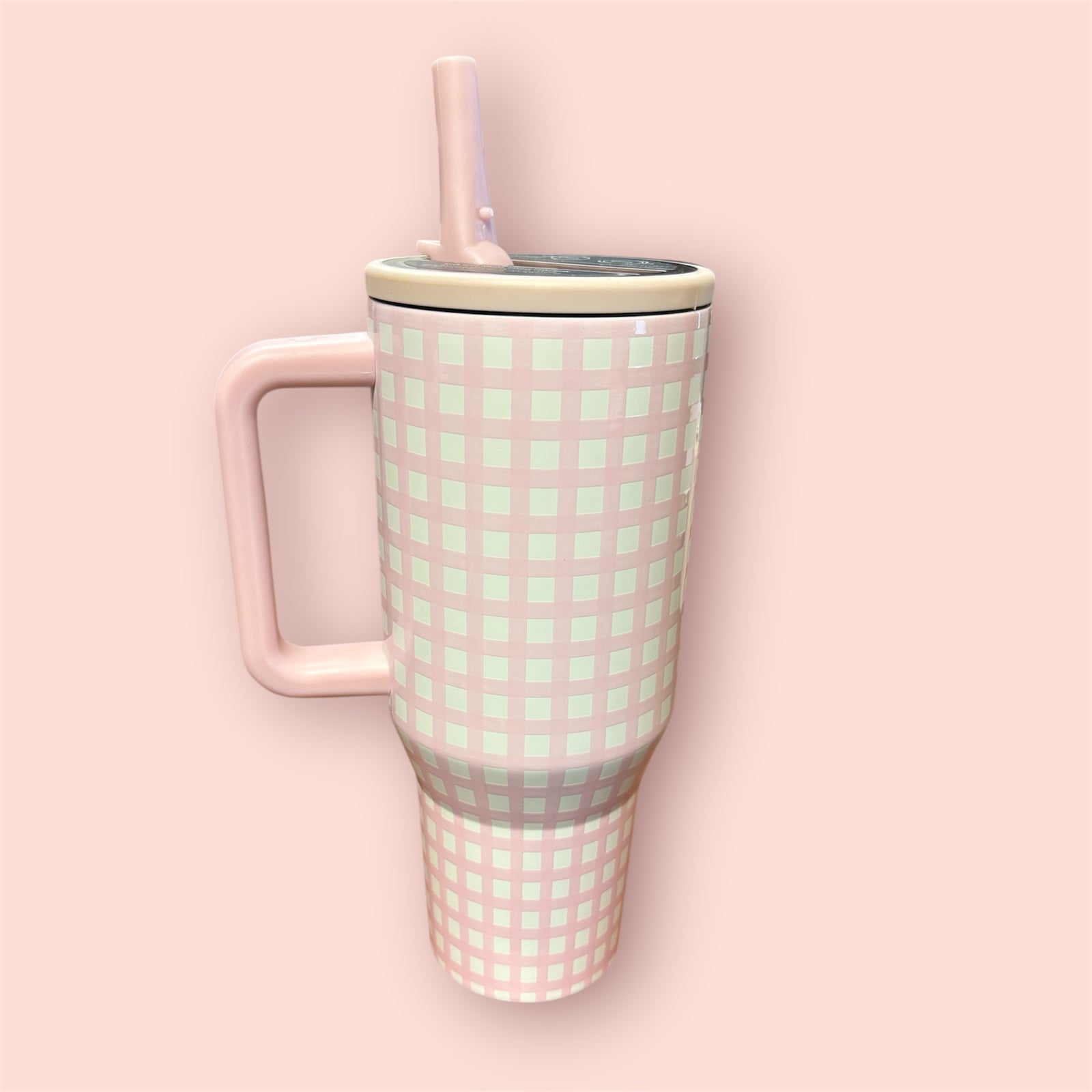 Pink Gingham Hydro-jugs