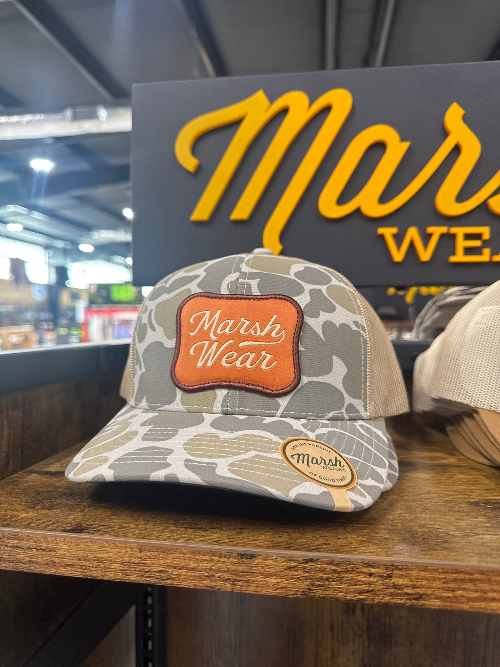 Marsh Wear Roadside Trucker Hat - Khaki Mallard Camo