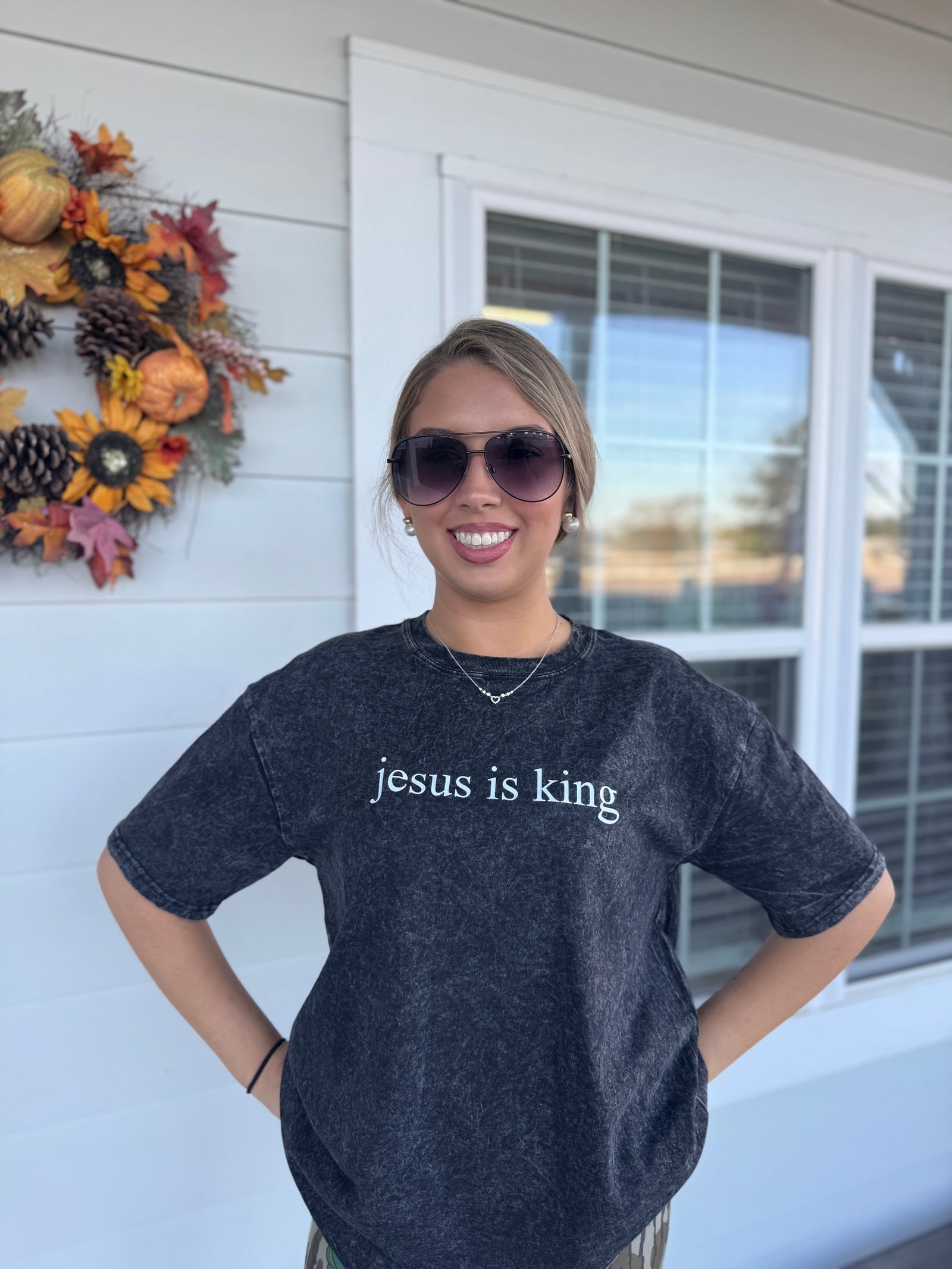 “Jesus is King” Mineral Washed T-Shirt