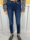 HIGH RISE ANKLE SKINNY JEANS