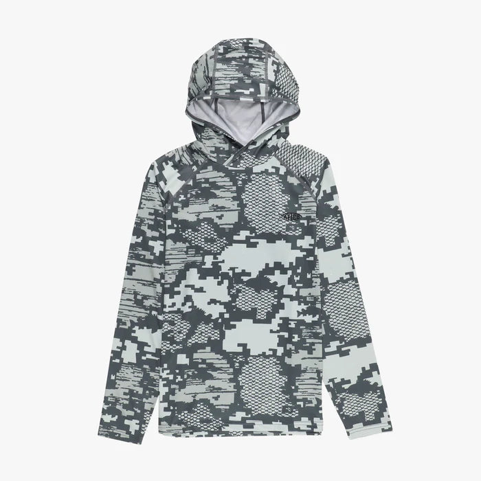 AFTCO Youth Tactical Camo Hooded LS Performance Shirt