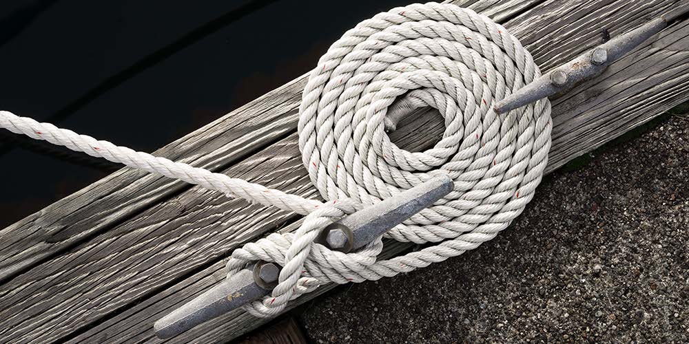 Boat Dock Line 3/8"X15' Nylon White