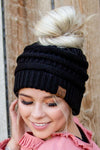 CC Messy Bun/Pony Beanie