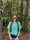 Mineral Washed Cropped T-Shirt