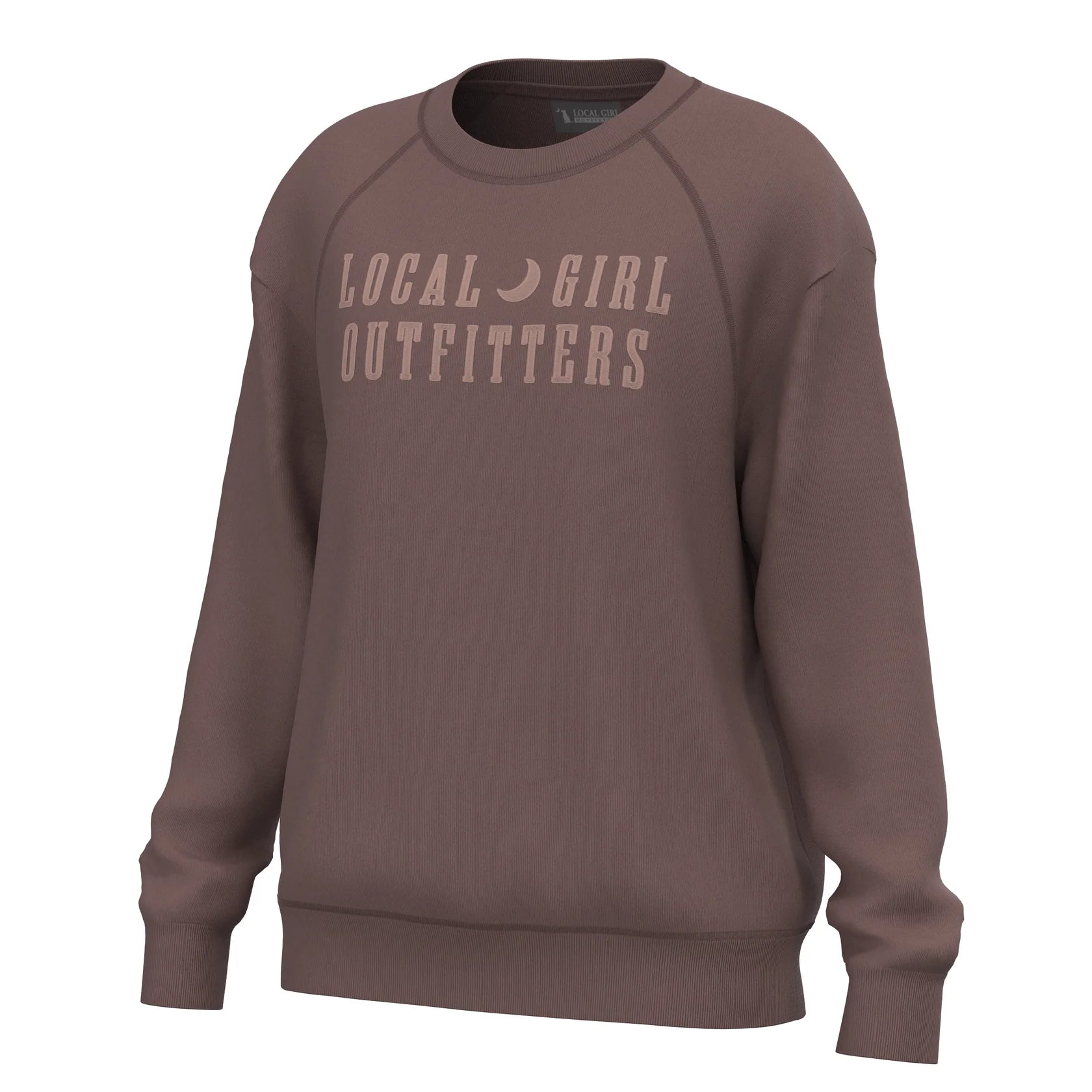 Local Girl Moon Cotton Crewnecks