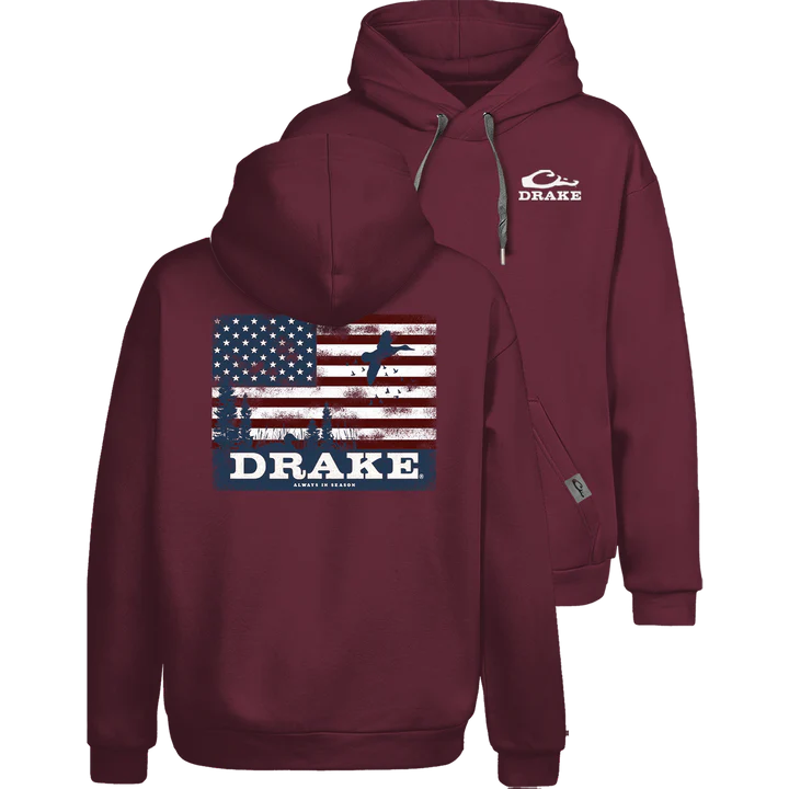 Drake's Americana Scenic Graphic Hoodies