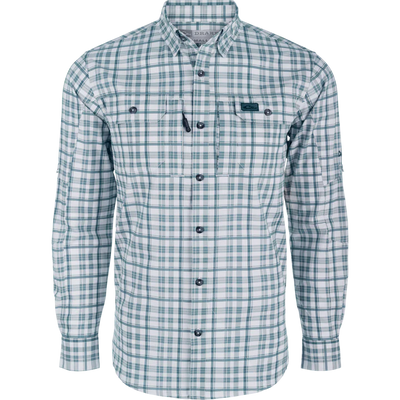 Drake's Hunter Creek Window Pane LS Plaid Shirts