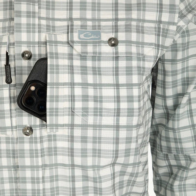 Drake's Hunter Creek Window Pane LS Plaid Shirts