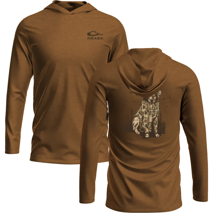 Drake's Old School Lab Long Sleeve Graphic Hoodie T-Shirt