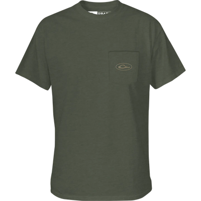 Drake Old School Oval T-Shirt (Kalamata Light Heather)